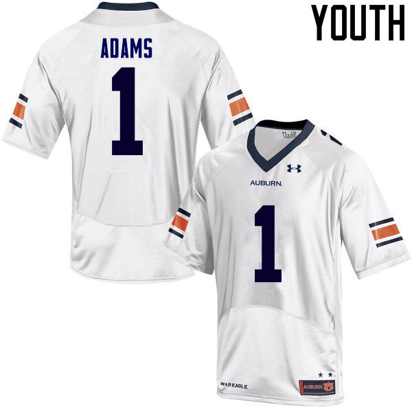 Youth Auburn Tigers #1 Montravius Adams College Football Jerseys Sale-White